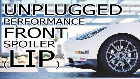 Tesla Model 3 Unplugged Performance Front Spoiler Installation