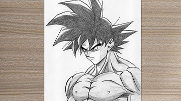 How to Draw Goku Ultra Instinct | Easy Anime Drawing for Beginners