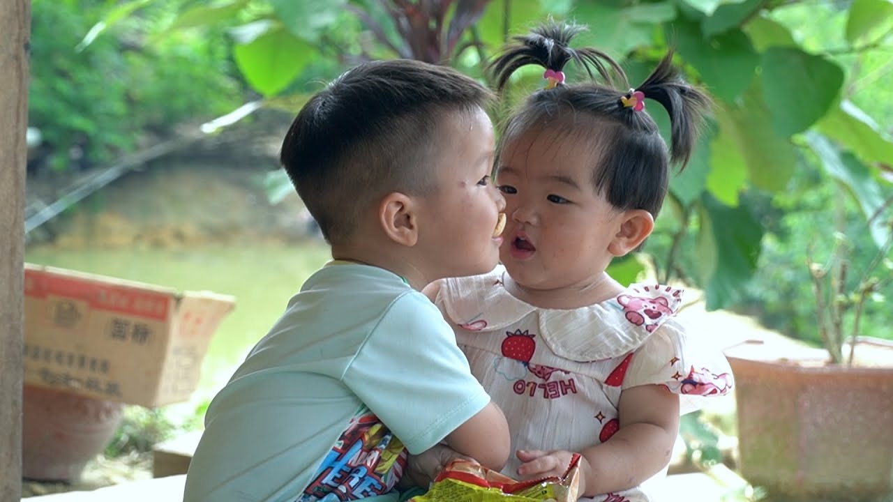 Son Comes Home, Happy Family, Get Banana Leaves, Repair House and Cooking