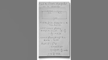 How to calculate power dissipated in a resistor