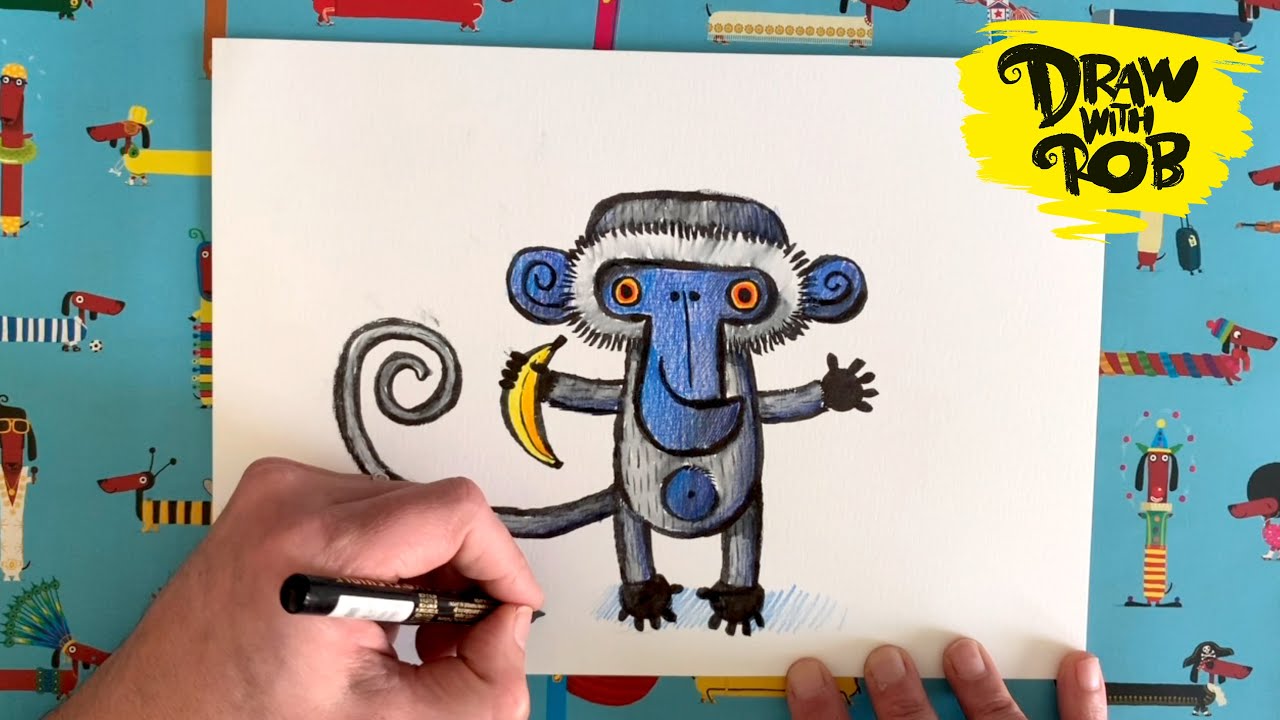 Drawwithrob 12 Monkey Youtube