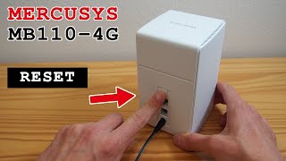 Mercusys MB110-4G router 4G Wi-Fi • Factory reset