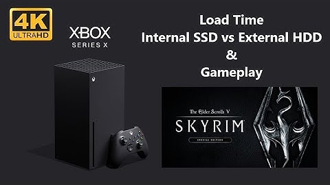 Skyrim Special Edition Xbox Series X Gameplay. SSD Vs External HDD Load Comparison