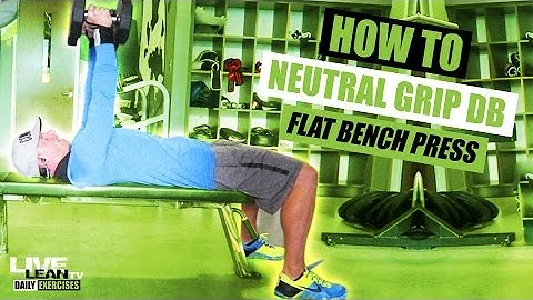 How To Do A NEUTRAL GRIP DUMBBELL FLAT BENCH PRESS | Exercise Demonstration Video and Guide