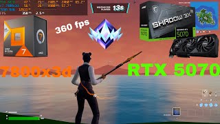 Fortnite Chapter 6 Season 2 - RTX 5070, Ryzen 7 7800x3d :Performance Mode 1080p 360fps Ranked Reload