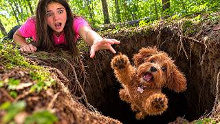 My Puppy Fell In A Giant HOLE!