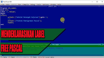 "LABEL" PROGRAM #3 SEDERHANA FREE PASCAL
