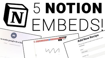 5 Notion Embeds You NEED to Know! (Notion Tutorial)