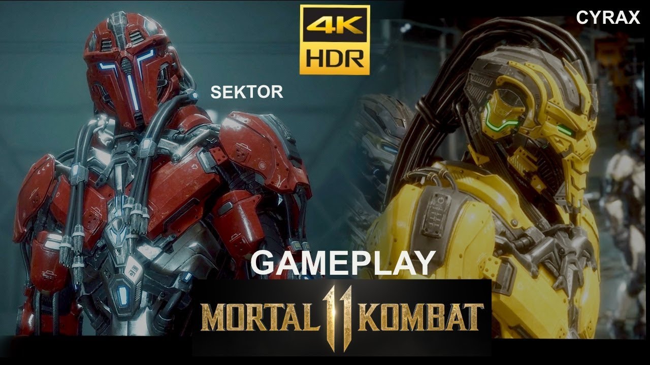 MORTAL KOMBAT 11- CYRAX & SEKTOR - 4K HDR - Gameplay - MK11 - YouTube