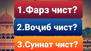 Фарз, Воҷиб, Суннат ва Мустаҳаб /донистан зарур аст