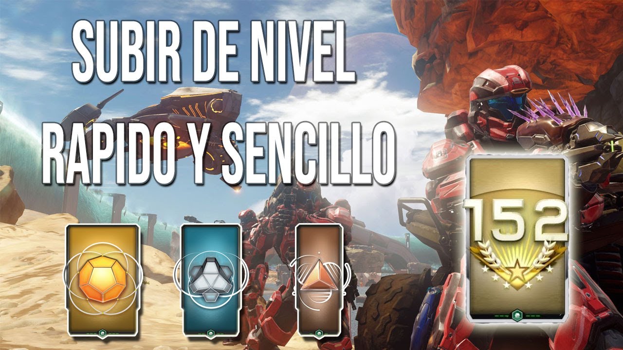 ¡COMO SUBIR RÁPIDO DE NIVEL EN HALO 5! (RÁPIDO Y SENCILLO) - YouTube