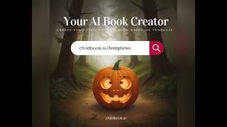🎉 NEW Halloween Book Template on Childbook.ai! 🎃