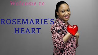 Welcome To My Channel - Introduction To Rosemarie's Heart
