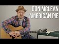 How to Play "American Pie" by Don McLean on Acoustic Guitar - Easy Songs