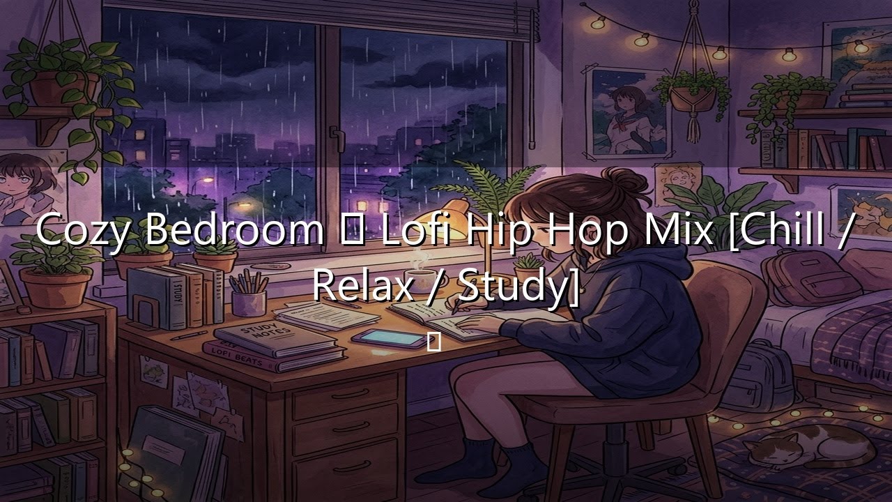 Cozy Bedroom 🌙 Lofi Hip Hop Mix [Chill / Relax / Study] - YouTube