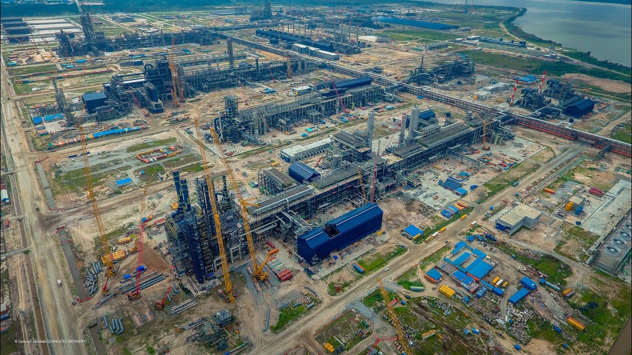 Dangote Refinery  Full Refinery Covered With Cimenmatic Mood Video Lagos  Nigeria  