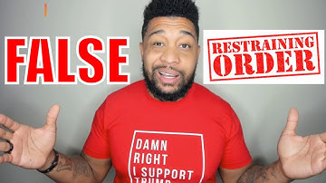 TRUTH About  RESTRAINING ORDERS that will SAVE YOUR LIFE