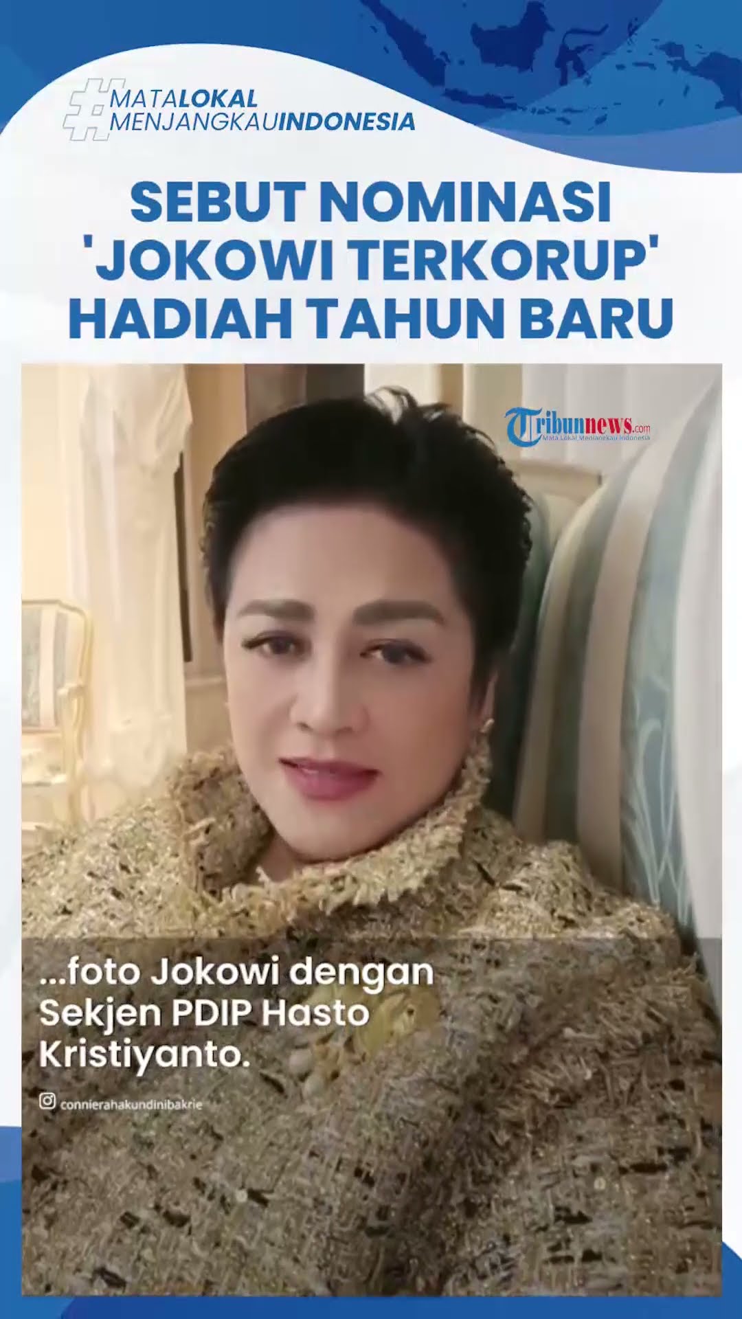 Jokowi Masuk Daftar Finalis Pemimpin Terkorup Dunia, Connie Bakrie: Hadiah Tahun Baru