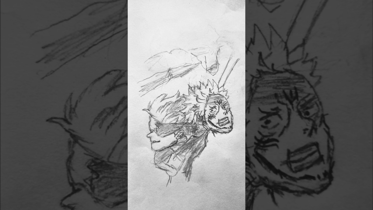 Drawing Gojo in 30 Seconds 😱✍️ 
