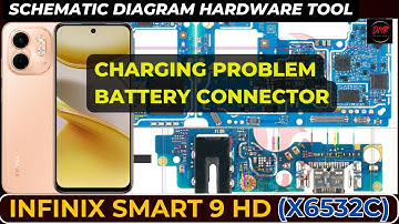Infinix Smart 9 hd X6532C charging not working | battery connector  | Schematic Diagram | DMR