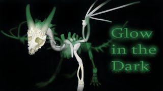 Glow in the Dark Skeleton Dragon || Halloween Special Art Doll Tutorial DIY