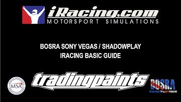 BOSRA iRacing Paint Guide - The Basics
