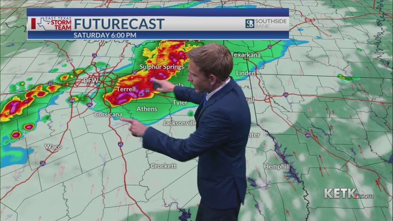 Friday Night Forecast: Another chance of storms Saturday - YouTube