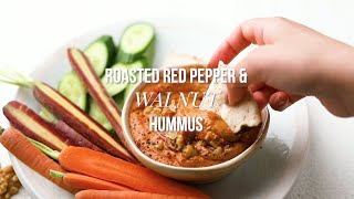 Roasted Red Pepper and Walnut Hummus