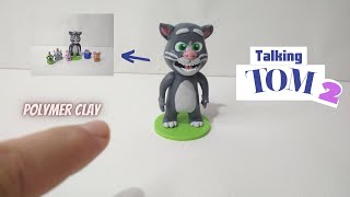 Talking Tom 2 with clay | Tom cat | Polymer clay art | Part 1 @VickyCrafts25 screenshot 5
