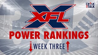 XFL Week Three Power Rankings