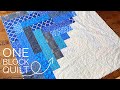 Giant Log Cabin Quilt Tutorial!  Make a One Block Quilt With No Measuring!