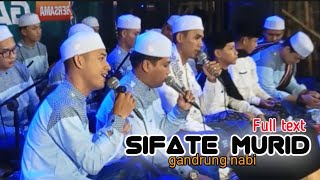 Sifate murid full text || gandrung nabi terbaru | live guntur