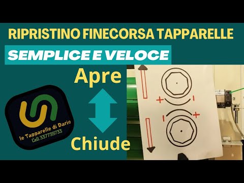 REGOLAZIONE FINECORSA TAPPARELLA