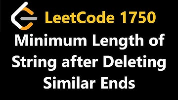 Minimum Length of String after Deleting Similar Ends - Leetcode 1750 - Python