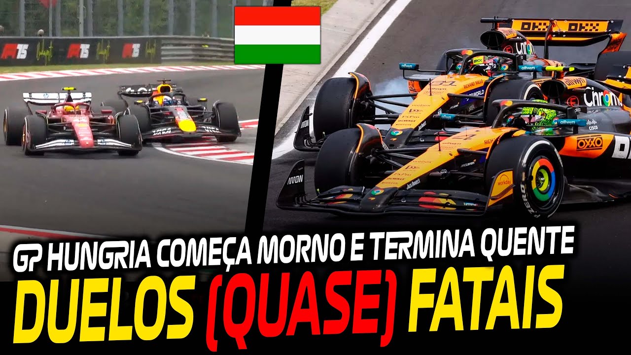 🚨Piastri Kamikaze, Max Agressivo, Leclerc Puto E Bortoleto Marcando Pontos! Gp Hungria Animado