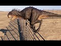 Scorpius Rex Climbing the Fence - Jurassic World Evolution 2