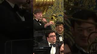 trombone player goes WILD with unexpected solo move #shorts