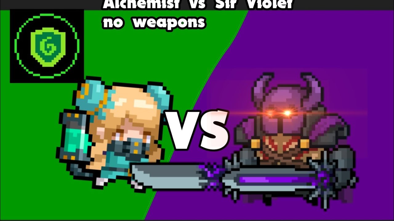 alchemist vs sir violet rush to purity no weapon run(reuploaded with better quality)