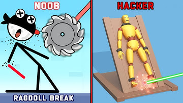 Kick & Break Ragdoll vs Ragdoll Destruction | NOOB vs HACKER Gameplay - All Levels Challenge
