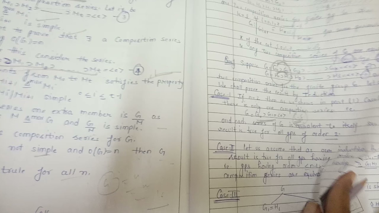 unit 1 abstract algebra Jordan holder thm for finite group part 2