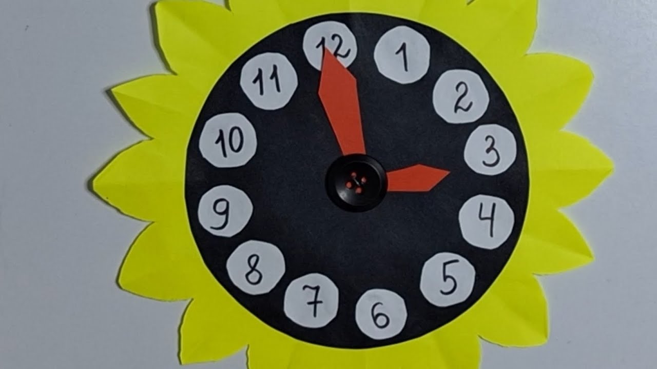 Аплікація. Макет годинника