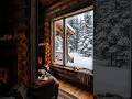 Cabin Life Hits Different in Snow ❄️☃️ #Shorts #Trending #CabinLife #LogCabin #CabinTour