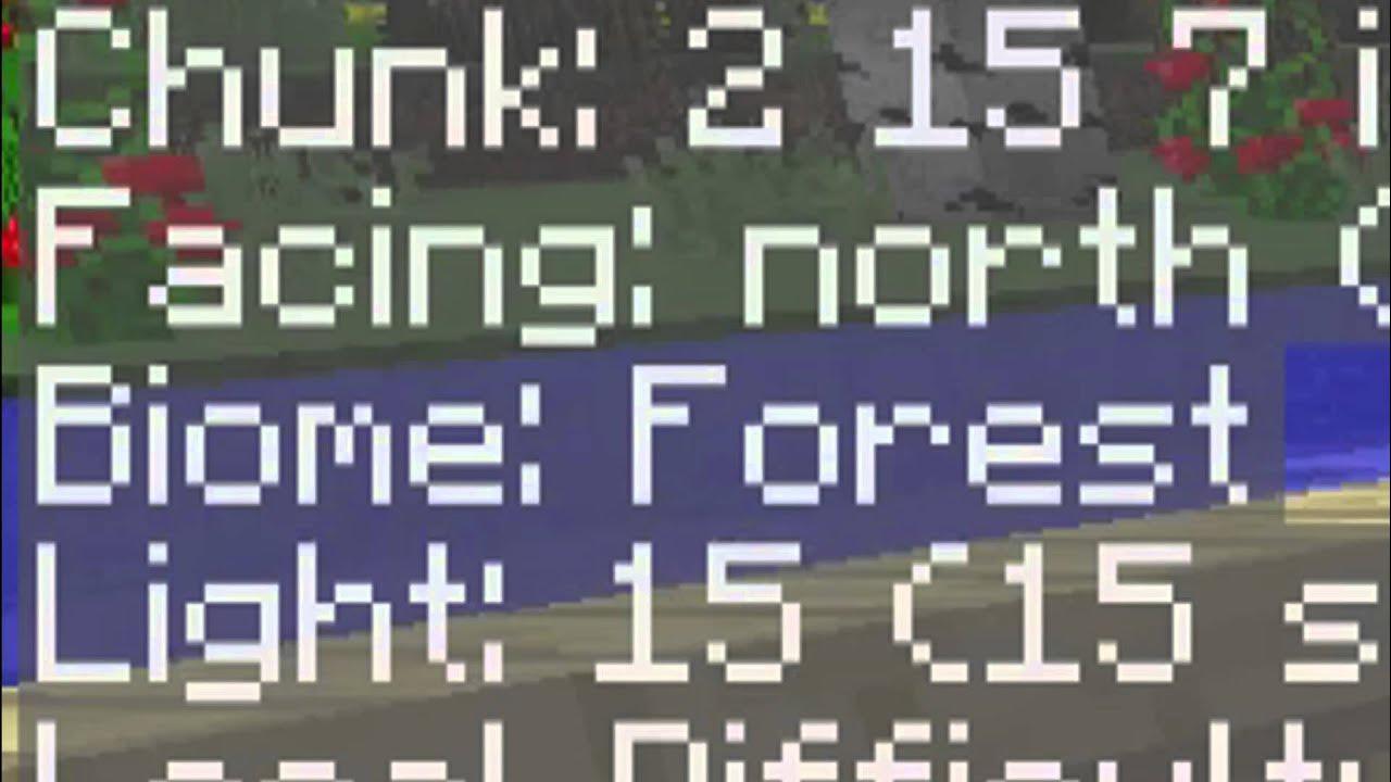 How to see which biome you are in in Minecraft YouTube