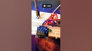 Sine Wave on OLED Display #arduino #shorts