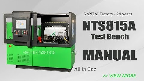In English NTS815A/NTS825A Full Function Manual Test Bench Operation Manual in Details NANTAI LYNN