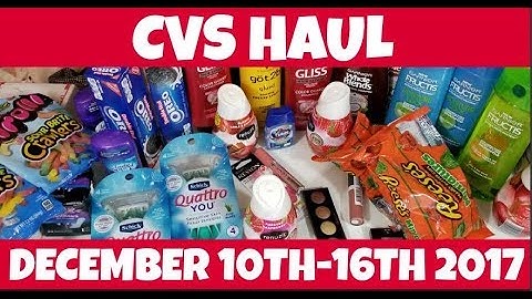 CVS Haul December 10th-16th 2017