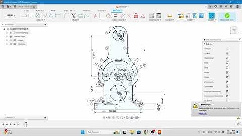 Simple 2d CAD Design for Practice || Exercise 8 || Autodesk Fusion 360