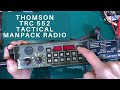 Thomson TRC-552 french upper HF &  tactical VHF manpack radio - front panel programming