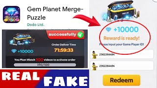 Gem planet marge app real or fake | how to use gem planet app | live proff diamond redeem screenshot 5