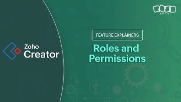 Roles and Permissions | Sharing your application | Zoho Creator